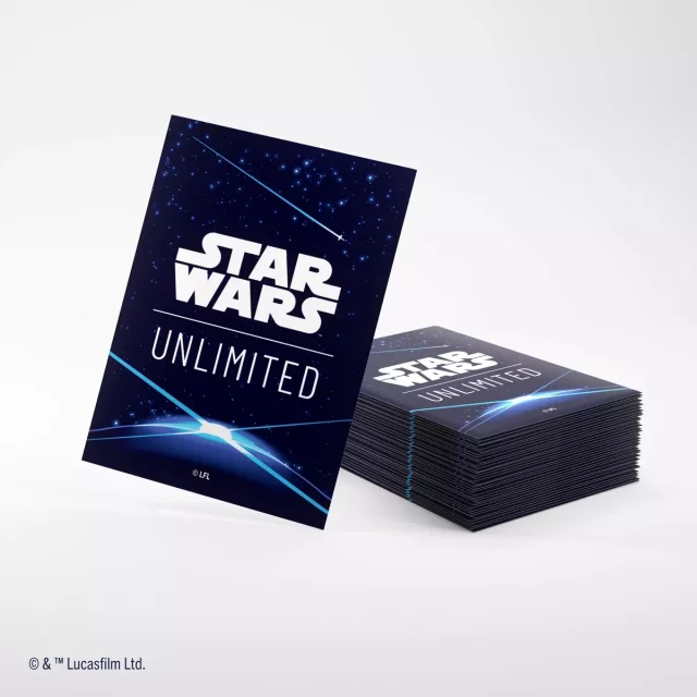 Ochranné obaly na karty Gamegenic - Star Wars: Unlimited Art Sleeves Space Blue (61 ks)