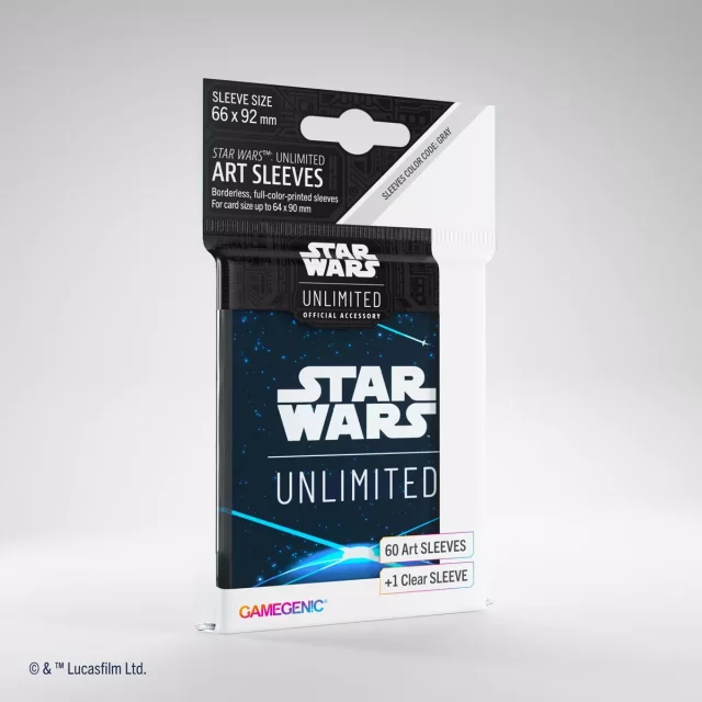 Ochranné obaly na karty Gamegenic - Star Wars: Unlimited Art Sleeves Space Blue (61 ks)