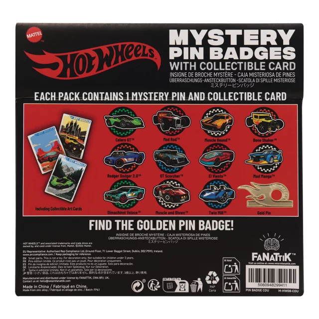Odznak Hot Wheels – Hot Wheels (náhodný výber) - Pin