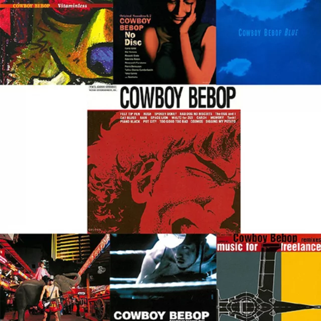 Oficiální soundtrack Cowboy Bebop (Black Pink Blue) na LP dupl