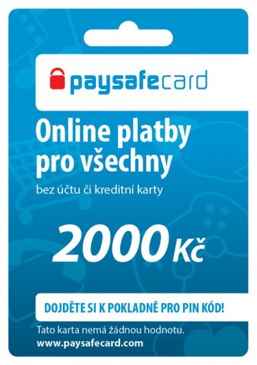 Paysafecard - 2000 Kč (DIGITAL)