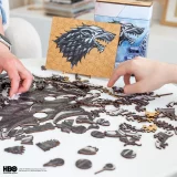 Puzzle Game of Thrones - Metallic Sigil Stark (drevené)