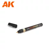 Barvící fix AK - Gold metallic liquid marker (zlatá) dupl