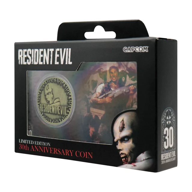 Sběratelská mince Resident Evil - 30th Anniversary Presentation Coin - Kusovo limitované