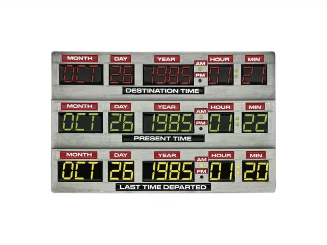 Sběratelská plaketka Back To The Future - 40th Anniversary Time Circuits Limited Edition