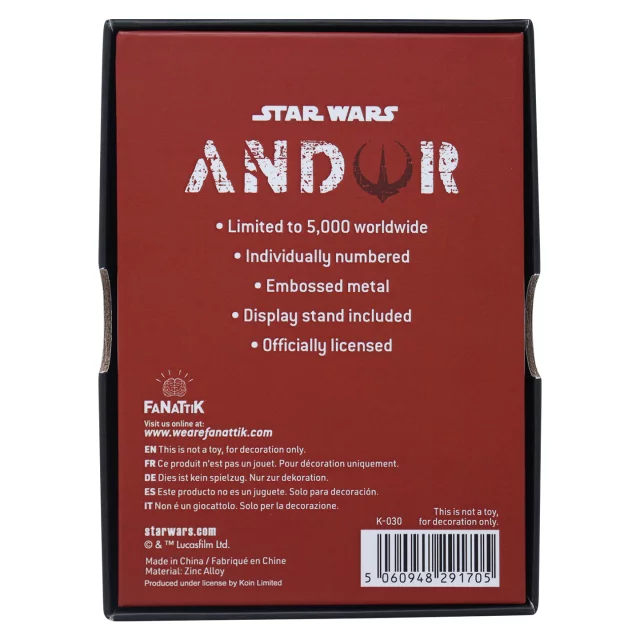 Sběratelská plaketka Star Wars - We Meet Again Ingot dupl