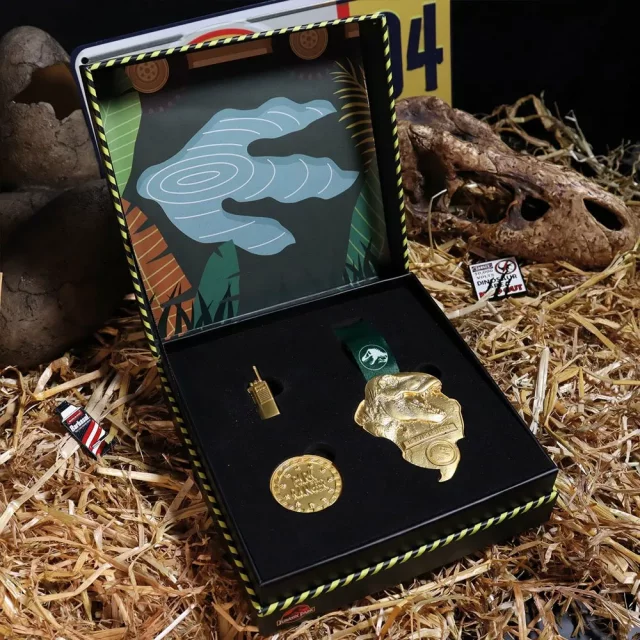Sběratelská sada Jurassic Park - Genetics Laboratory Service Award (mince, medaile, odznak) dupl