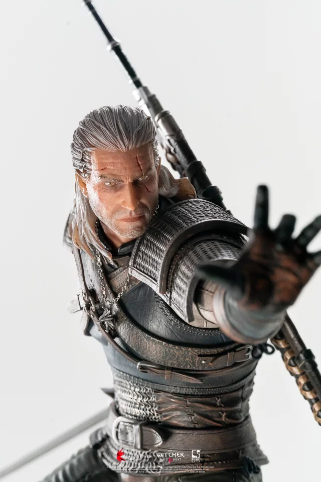 Socha Zaklínač - Geralt 1/4 Scale Deluxe Statue (PureArts) dupl