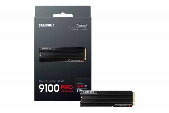 SSD disk pro konzoli PlayStation 5 - Samsung SSD 9100 PRO 4TB s chladičem dupl