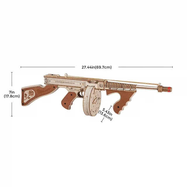 Stavebnice - AK-47  Assault Rifle (dřevěná) dupl