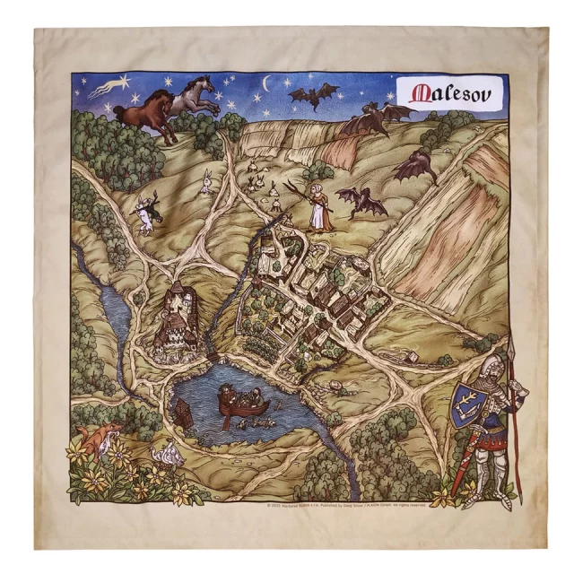 Wallscroll Kingdom Come: Deliverance II - Mapa Kutné Hory (Kuttenberg) dupl