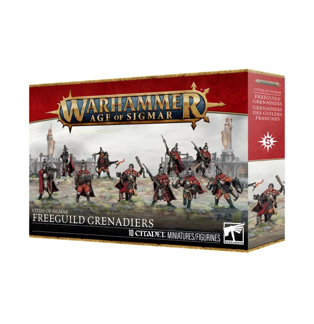 W-AOS: Cities of Sigmar - Freeguild Grenadiers (10 figurek) - Stolová hra