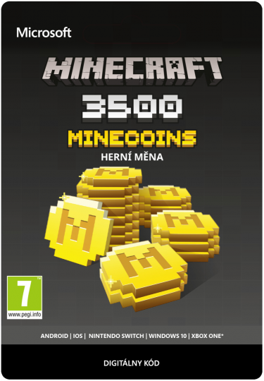 Minecraft - Xbox virtuální měna - 3500 mincí (XBOX DIGITAL) (XONE)