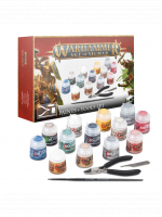 Farbiaca sada Citadel Age of Sigmar Paints + Tools (13 farieb, štetec, škrabka, kliešte)