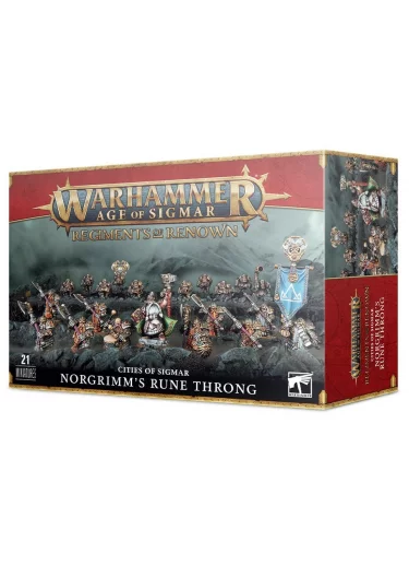 W-AOS: Regiments of Renown: Cities of Sigmar - Norgrimm’s Rune Throng (21 figúrok)