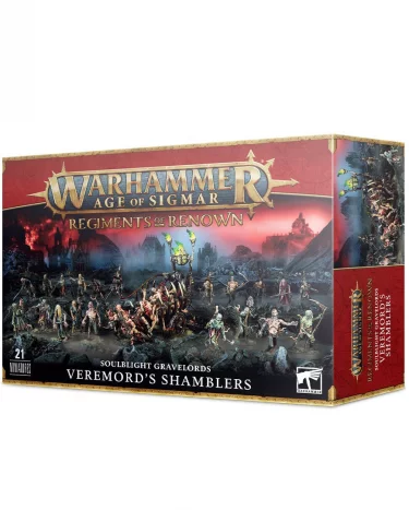 W-AOS: Regiments of Renown: Soulblight Gravelords - Veremord’s Shamblers (21 figúrok)