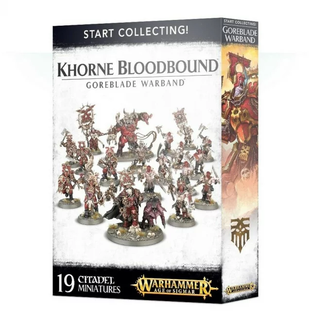 W-AOS: Start Collecting Khorne Bloodbound Goreblade Warband (19 figúrok)