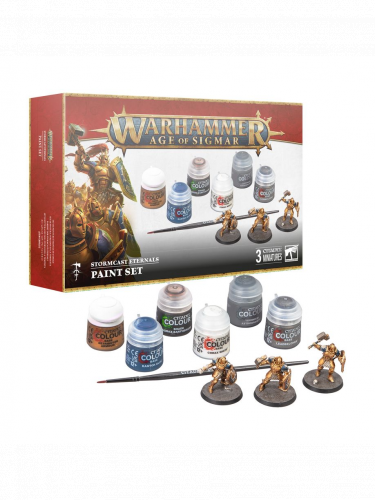 W-AOS - Stormcast Eternals Paint Set (3 figúrky)