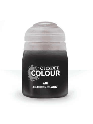 Warhammer Colour Air Paint (Abaddon Black) - airbrush farba, čierna