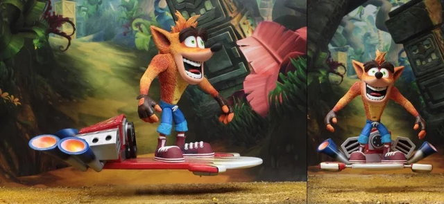 Figúrka Crash Bandicoot - Hoverboard Crash (NECA. 14 cm)