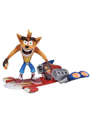 Figúrka Crash Bandicoot - Hoverboard Crash (NECA. 14 cm)