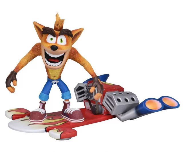 Figúrka Crash Bandicoot - Hoverboard Crash (NECA. 14 cm)