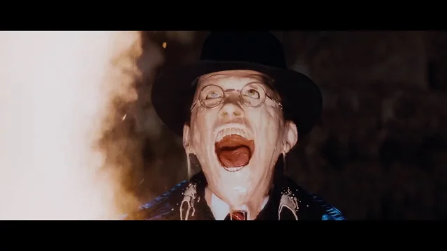 Raiders of the Lost Ark face melting scene