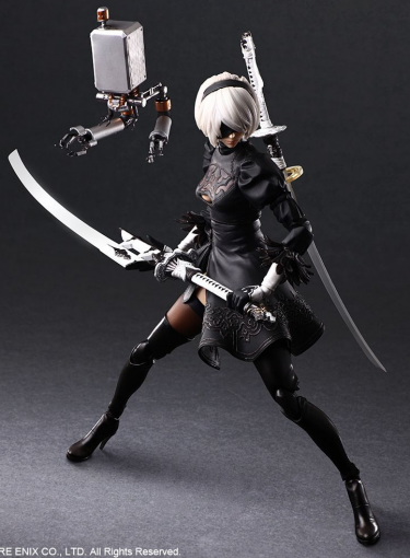 Soška NieR: Automata - 2B (YoRHa No. 2 Type B) - Deluxe Edition (Play Arts Kai)