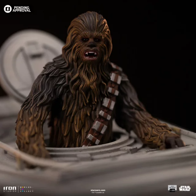 Socha Star Wars - AT-ST & Chewbacca (Iron Studios)