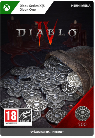 Herní měna Diablo IV - 500 Platinum (XONE)
