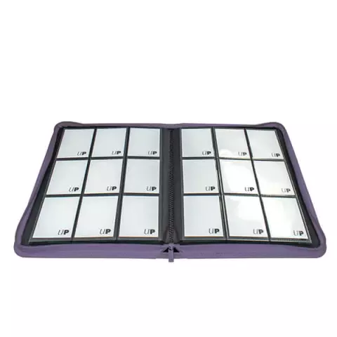 Album na karty Ultra PRO - Vivid 9-Pocket Zippered PRO-Binder - Purple (360 kariet)