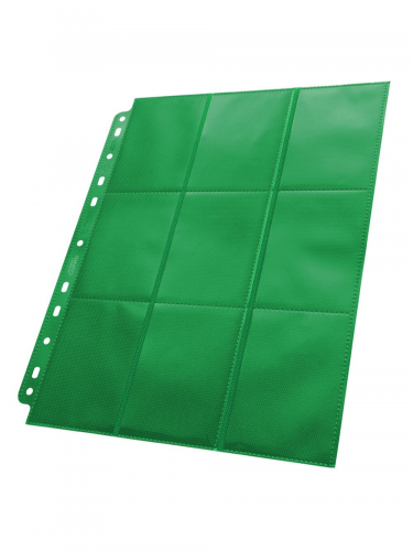 Stránka do albumu Ultimate Guard - Side Loaded 18-Pocket Pages Green (1 ks)