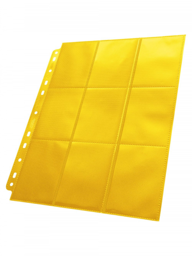 Stránka do albumu Ultimate Guard - Side Loaded 18-Pocket Pages Yellow (1 ks)