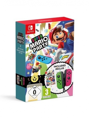 Super Mario Party + ovládače Joy-Con (Green/Pink) (SWITCH)