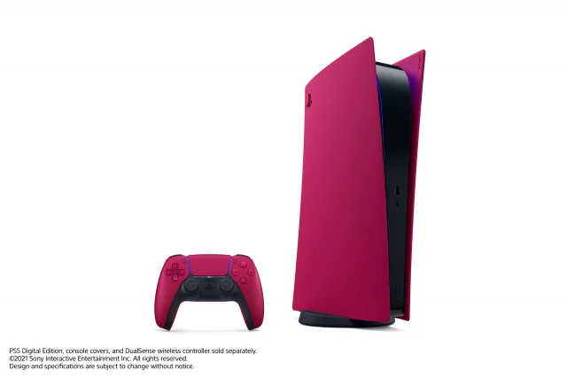 Kryt na konzolu PlayStation 5 Digital Edition - Cosmic Red