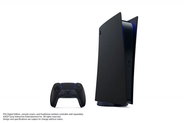 Kryt na konzolu PlayStation 5 Digital Edition - Midnight Black