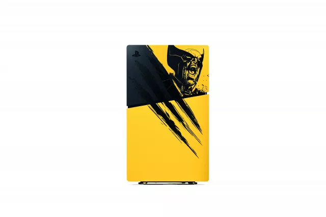 Kryt na konzolu PlayStation 5 Slim - Marvel’s Wolverine Battle Yellow Limited Edition - Príslušenstvo