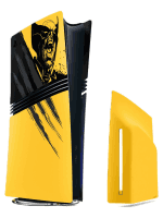 Kryt na konzolu PlayStation 5 Pro - Marvel’s Wolverine Battle Yellow Limited Edition