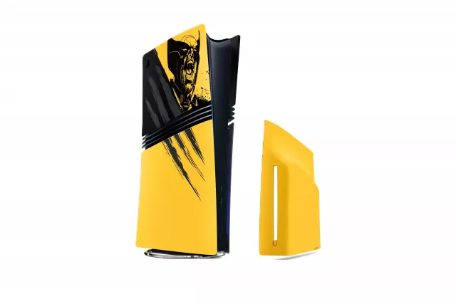 Kryt na konzolu PlayStation 5 Pro - Marvel’s Wolverine Battle Yellow Limited Edition - Príslušenstvo