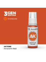 Základná farba AK 3Gen (Amaranth Red - Acrylic) - amarantová červená