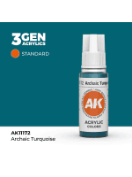 Základná farba AK 3Gen (Archaic Turquoise - Acrylic) - archaická tyrkysová