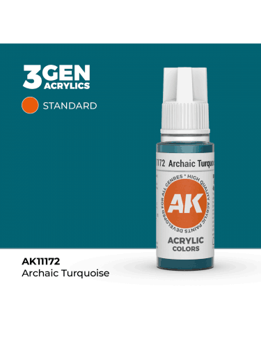 Základná farba AK 3Gen (Archaic Turquoise - Acrylic) - archaická tyrkysová