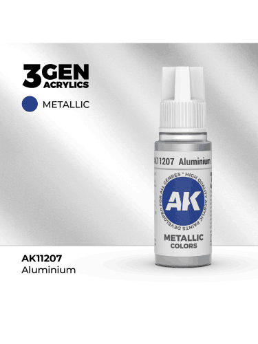 Základná farba AK 3Gen (Aluminium - Metallic) - farba hliníka