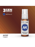 Základná farba AK 3Gen (Copper - Metallic) - farba medi