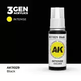 Základná farba AK 3Gen (Black - Intense) - čierna - AK-Interactive