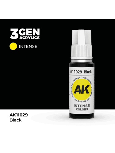Základná farba AK 3Gen (Black - Intense) - čierna