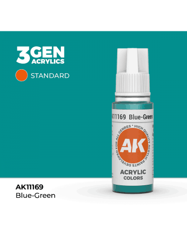 Základná farba AK 3Gen (Blue-Green - Acrylic) - modro-zelená