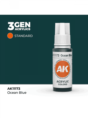 Základná farba AK 3Gen (Ocean Blue - Acrylic) - oceánska modrá