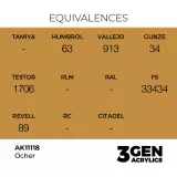 Základná farba AK 3Gen (Ocher - Acrylic) - okrová - AK-Interactive