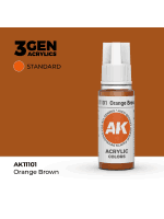 Základná farba AK 3Gen (Orange Brown - Acrylic) - oranžovo-hnedá